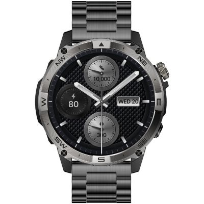 6. Smartwatch Gravity Black Strap + Bracelet GT46-2