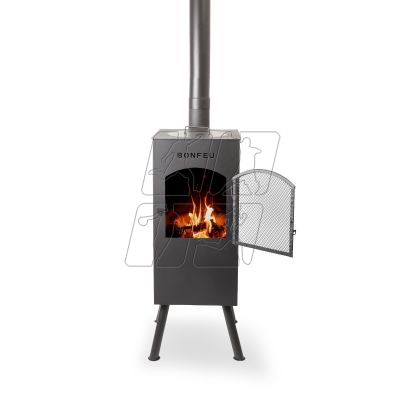 2. BonFeu BonCarré Garden Fireplace Black 3503