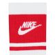 4. Nike Everyday Elevated Crew Socks 3 Pairs White and Red IM7949 900