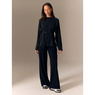 4. Women's regular sweatshirt with ties and modal 4F 4FRSS26TSWSF2784-20S