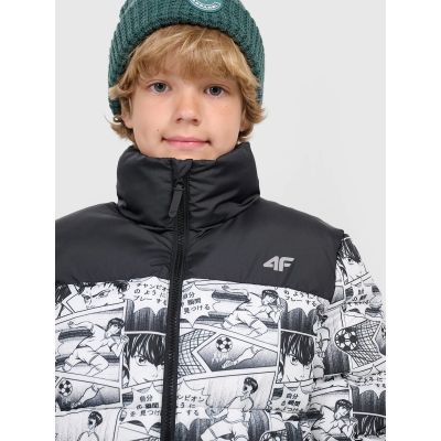 7. Boy's down jacket with synthetic filling 4F 4FJRAW25TDJAM0749-10A
