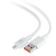 4. 3mk Hyper Cable USB-A / micro USB 5V 2.4A 1.2m - white