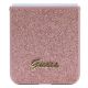 5. Guess Glitter Script case for Samsung Galaxy Z Flip 5 - pink
