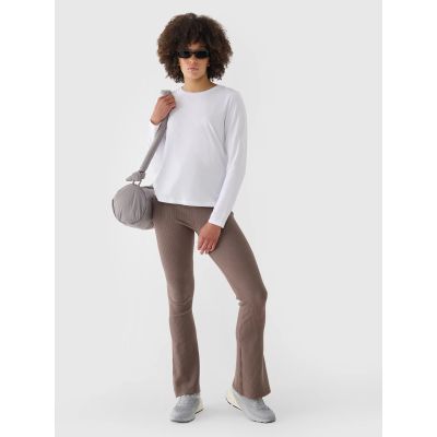 3. Longsleeve oversize smooth women's 4F 4FWMM00TLONF431-10S