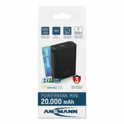 2. Ansmann PB222PD Lithium Polymer (LiPo) 20000 mAh Black