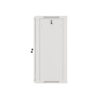 8. Lanberg WF01-6418-10S rack cabinet (18U; 901mm / 600mm / 450mm; wall-mounted; Glass; 19''; gray)