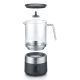 6. Graef MS802 Automatic Milk Frother/Warmer Black, Stainless Steel