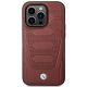 3. Case BMW BMHMP14L22RPSR iPhone 14 Pro 6.1" Burgundy/burgundy Leather Seats Pattern MagSafe
