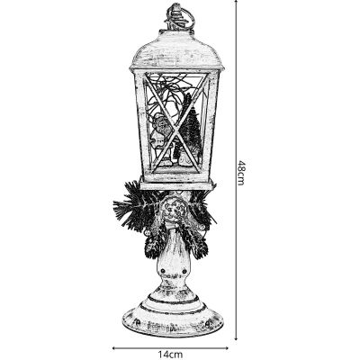 6. DECORATIVE LANTERN height: 48CM - SANTA CLAUS