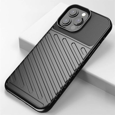 15. Thunder Case Flexible Tough Rugged Cover TPU Case for iPhone 13 Pro Max green
