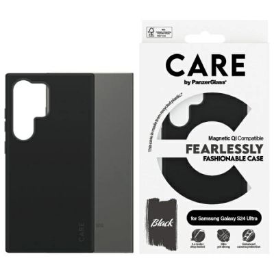CARE by PanzerGlass Fashion QI Case Samsung Galaxy S24 Ultra - Black