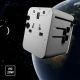 11. SBS Travel Adapter 2xUSB-C 1xUSB-A Universal - White