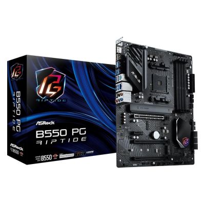 9. Asrock B550 PG Riptide AMD B550 Socket AM4 ATX