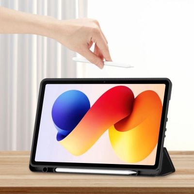 7. TechProtect SmartCase Pen Case for Xiaomi Poco Pad M1 / Redmi Pad 2 Pro 12.1 - Black