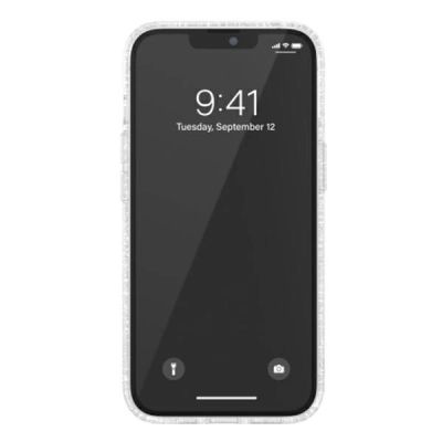 4. Adidas OR Protective Clear Case Glitter for iPhone 13 Pro / iPhone 13 - Transparent Silver