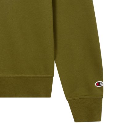 5. Champion Men's Crewneck Sweatshirt Olive 220272 GS585