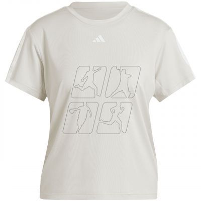 adidas Aeroready Train Essentials 3-Stripes Tee W HZ5681