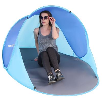 12. SELF-EXPLODING BEACH SCREEN TENT 190x120x86CM NAVY BLUE