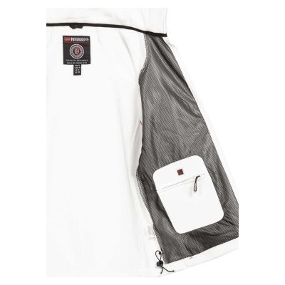 6. Geographical Norway Techno MEN 056 BS3 men's sports jacket, quick-drying, with hood, white (WU1060H/GN)