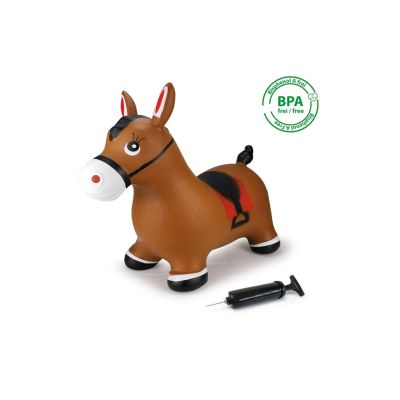 3. Jamara Hopping animal horse brown with pump Animals