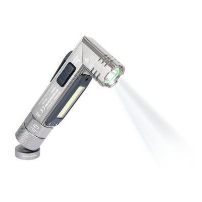 2. TROIKA ECO KNICKLICHT PRO Gray Magnetic COB LED Flashlight Mount