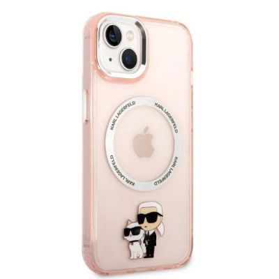 4. Karl Lagerfeld KLHMP14SHNKCIP iPhone 14 6.1" hardcase pink/pink Iconic Karl&Choupette Magsafe