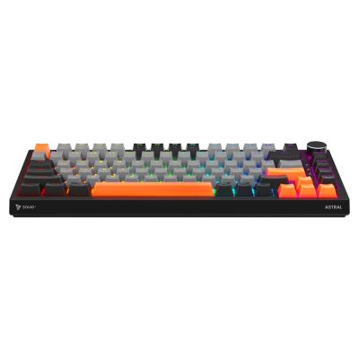 10. SAVIO MAGNETIC KEYBOARD ASTRAL BLACK OUTEMU WHITE JADE RGB 3 KEYCAPS COLORS