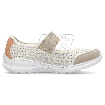 10. Comfortable openwork shoes Rieker W RKR575A, beige