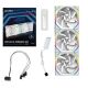 2. Lian Li UNI FAN SL Wireless 120 Reverse Blade Computer Case Fan 12 cm White 3 pieces