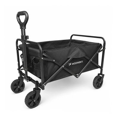 9. Wozinsky WZP-80 beach, tourist, garden, durable, wide wheels, up to 80 kg - black