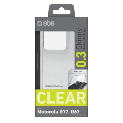 2. SBS Skinny Cover for Motorola Moto G77 - Transparent