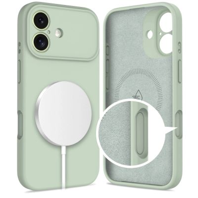2. Tech-Protect Silicone MagSafe Case for iPhone 17 - Green