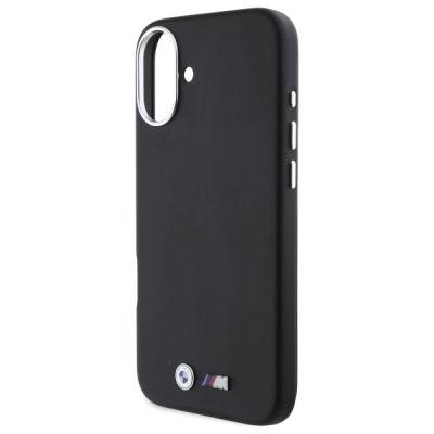 6. BMW M Smooth Full Wrapped Metal MagSafe Case for iPhone 16 Plus - Black
