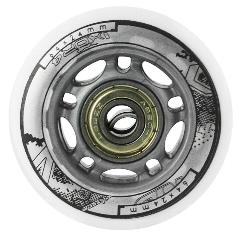 11. PU 64x24 82A WHITE (4 pcs.) + ABEC-7 (8 pcs.) NILS EXTREME SET