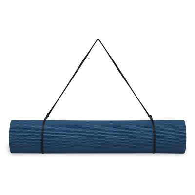 9. Gaiam Essentials 6mm Yoga Mat with Navy 63314