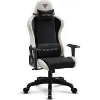 SENSE7 Spellcaster FUKU PU Armchair Black and Beige
