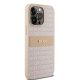 10. DKNY Leather Mono Stripe & Metal Logo case for iPhone 15 Pro Max - pink