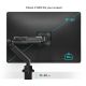9. ONKRON G90-B Tilt and swivel desk mount for 13"-34" monitors, max 10 kg, with rotation, black