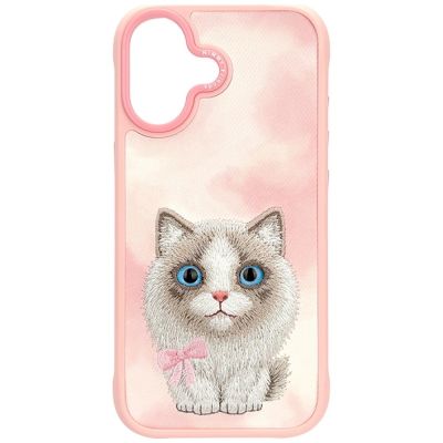 3. Nimmy Big Eyed Pet 2.0 Cat Case for iPhone 17 - Pink
