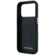 7. Mercedes Leather Semi Wrap Wood Effect MagSafe Case for iPhone 17 Pro - Red