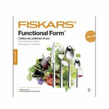 Fiskars Functional Form shiny cutlery set 24 pcs.