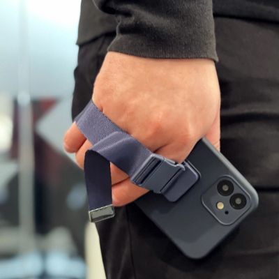 18. Rope case Gel Lanyard with Chain Purse Lanyard Samsung Galaxy S20 + (S20 Plus) blue