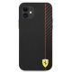 3. Ferrari FESAXHCP12SBK iPhone 12 mini 5.4" black/black hardcase On Track Carbon Stripe