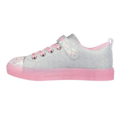 2. Skechers S Lights Twinkle Sparks Heather Magic Jr 314703L-GYPK shoes