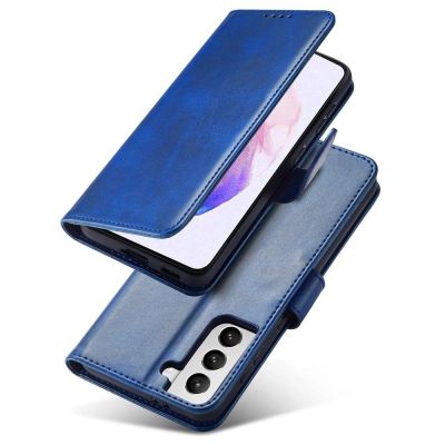 19. Magnet Case Elegant Case Cover Flip Cover Samsung Galaxy S22 + (S22 Plus) Blue