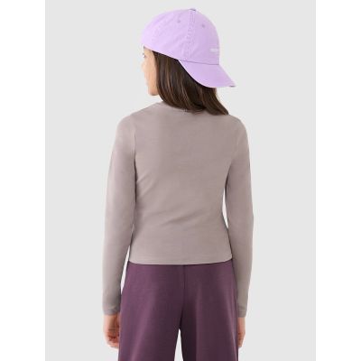 3. Longsleeve slim smooth girls 4F 4FJRSS25TLONF505-83S