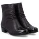 10. Women's leather ankle boots with heels, brown, insulated, Rieker Y0773-25