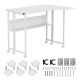 14. MACLEAN FOLDING DESK / TABLE MACLEAN, WHITE, MOBILE 100X73CM, MAX. 50KG, ANGLED, L-SHAPED, MC-126 L/W