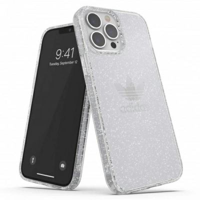 Adidas OR Protective Clear Case Glitter for iPhone 13 Pro Max - Transparent Silver
