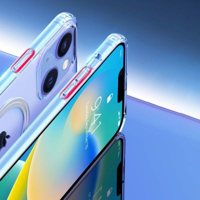 16. Dux Ducis Clin magnetic case for iPhone 14 Plus compatible with MagSafe transparent